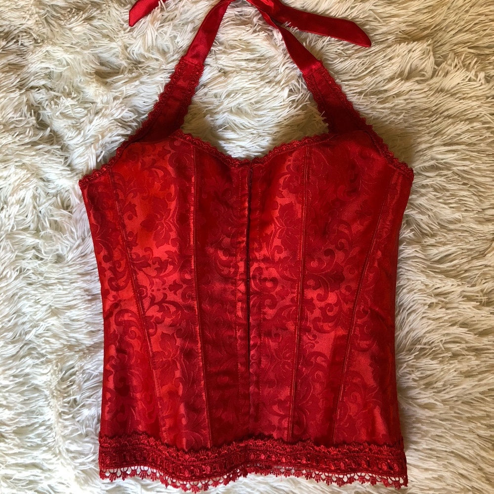 Red Halter Top Corset